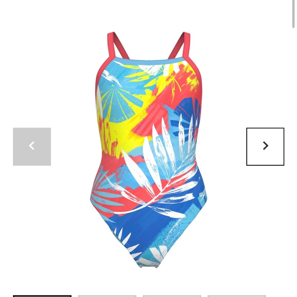 Speedo Swimsuit - Print Propel Back One Piece